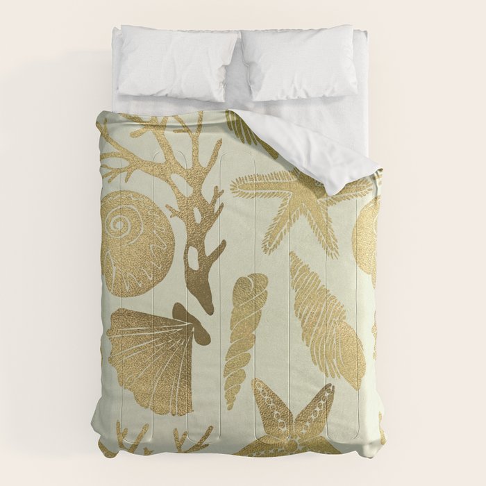 Gold Seashells Comforter Gallery Image 6