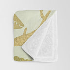 Gold Seashells Throw Blanket Gallery Image 3