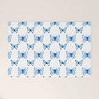Blue Butterfly Watercolor Welcome Mat Gallery Image 1