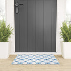 Blue Butterfly Watercolor Welcome Mat Gallery Image 3