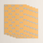 White fashionable cheetah  Wrapping Paper Gallery Image 3
