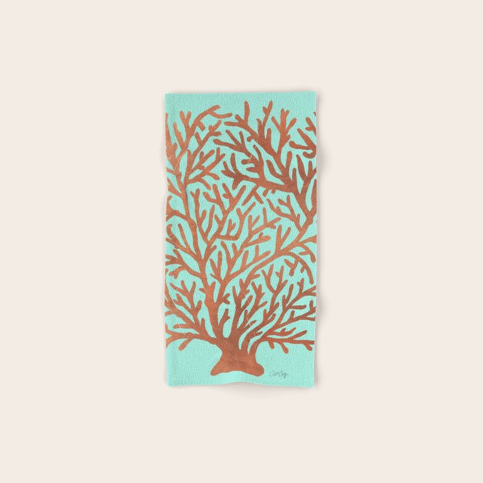Copper Coral Bath Towel Gallery Image 1
