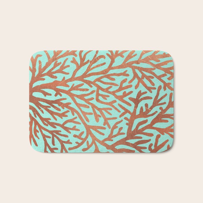 Copper Coral Bath Mat Gallery Image 1
