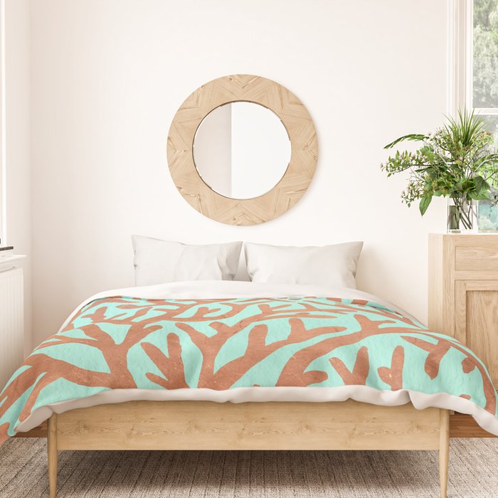 Copper Coral Duvet Cover Gallery Image 3