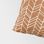 Rustic Herringbone in Clay Terracotta Pillow Sham Gallery Image 4