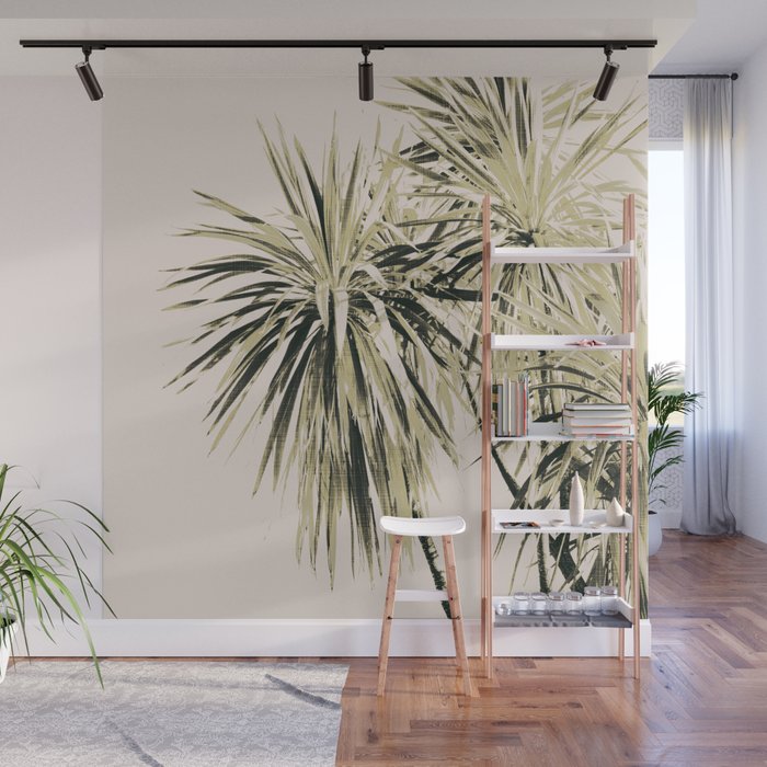 Tropical Palm Trees #1 #tropical #decor #art #society6 Wall Mural Gallery Image 1