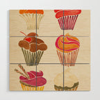 Cupcakes Wood Wall Art Gallery Image 1