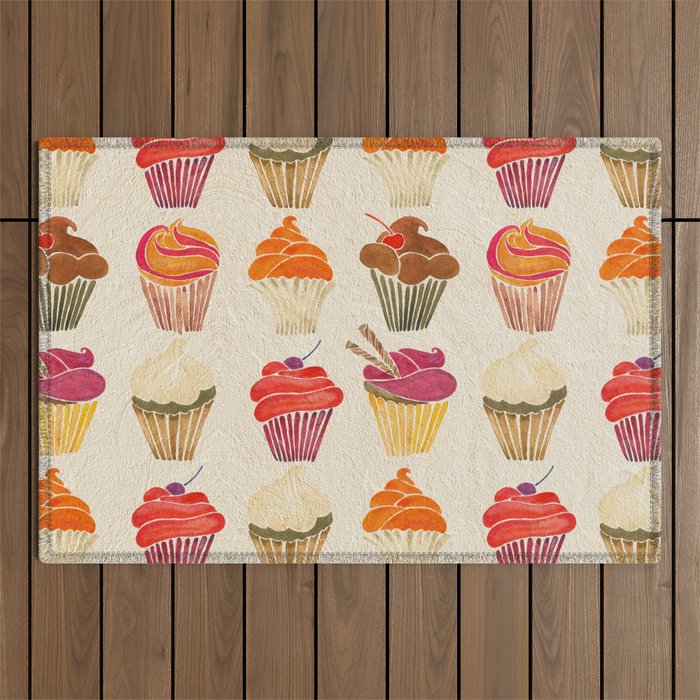 Cupcakes Outdoor Rug Gallery Image 1