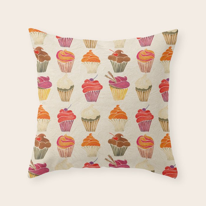Cupcakes Throw Pillow Gallery Image 6