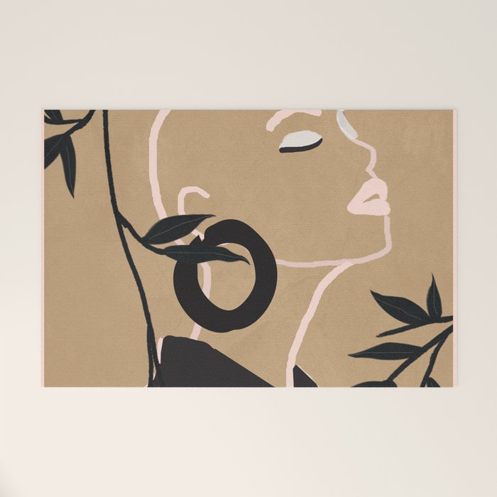 Breeze in the Garden 1 Welcome Mat Gallery Image 1
