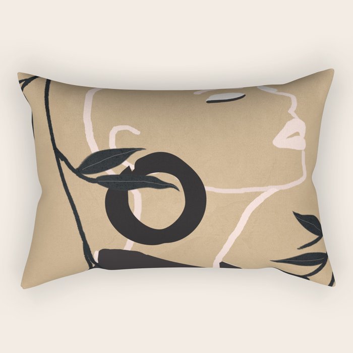 Breeze in the Garden 1 Rectangular Pillow Gallery Image 1