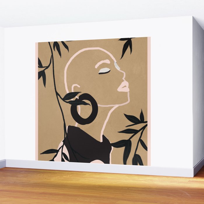 Breeze in the Garden 1 Wall Mural Gallery Image 2