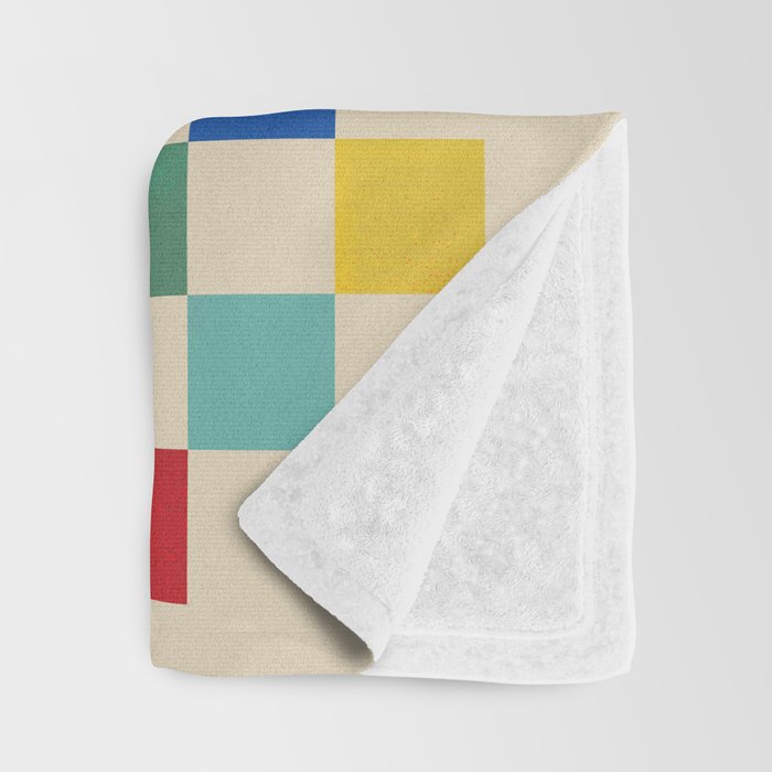 Modern Playful Checkered Abstract Throw Blanket Gallery Image 3