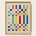 Modern Playful Checkered Abstract Serving Tray Gallery Image 1