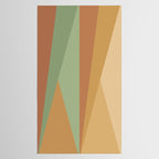 Geometric Triangles XII Earthy Rustic Tablecloth Gallery Image 2