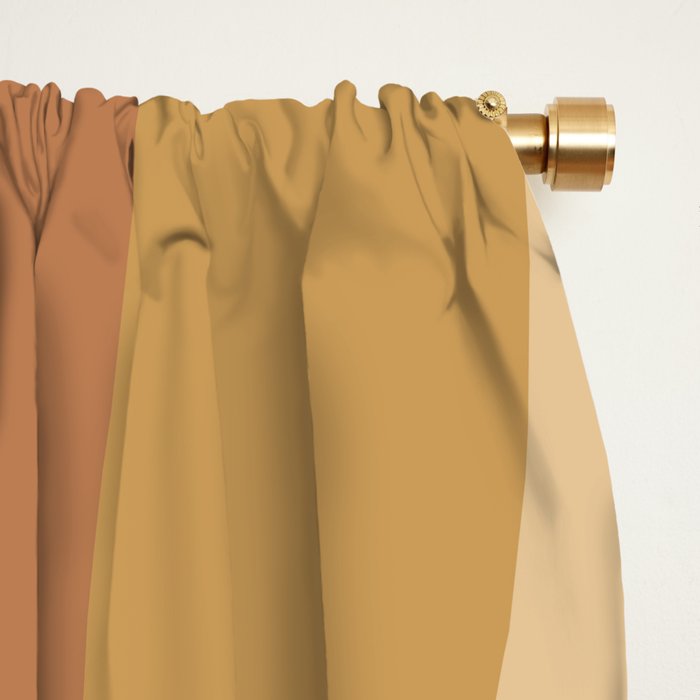 Geometric Triangles XII Earthy Rustic Window Curtain Gallery Image 2