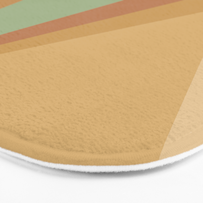 Geometric Triangles XII Earthy Rustic Bath Mat Gallery Image 3
