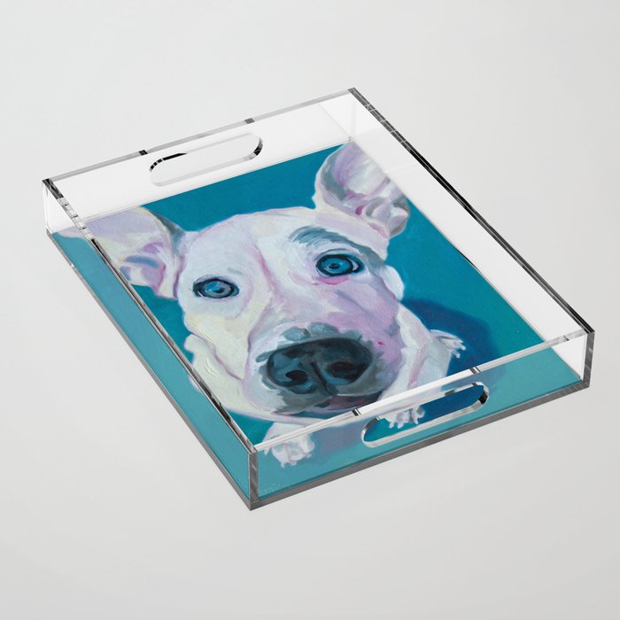 Patches o'Houlihan Dog Portrait Acrylic Tray Gallery Image 1