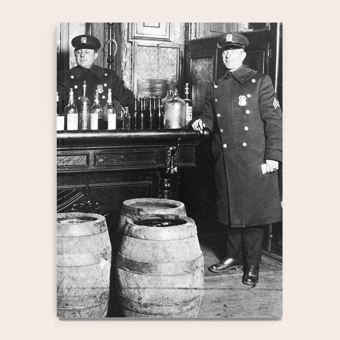 Prohibition - Speakeasy Police Raid Bootlegger - Moonshine Alcohol Notebook Gallery Image 4