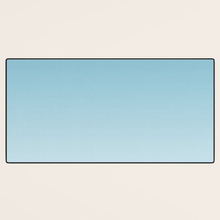 Dreamy Ombre Soft Sky Blue Aura Gradient Desk Mat Gallery Image 3