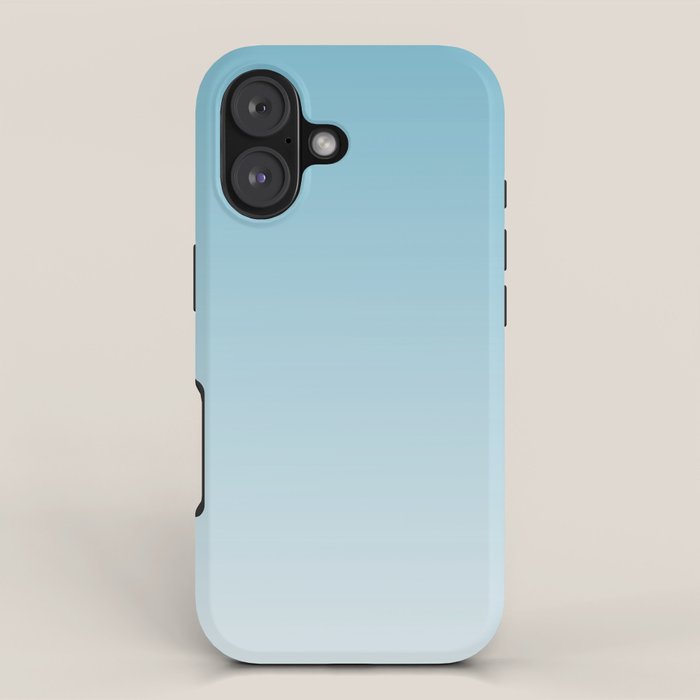 Dreamy Ombre Soft Sky Blue Aura Gradient iPhone Case Gallery Image 1