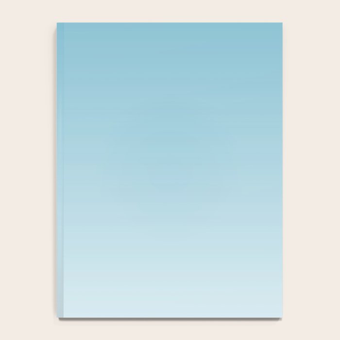 Dreamy Ombre Soft Sky Blue Aura Gradient Notebook Gallery Image 4