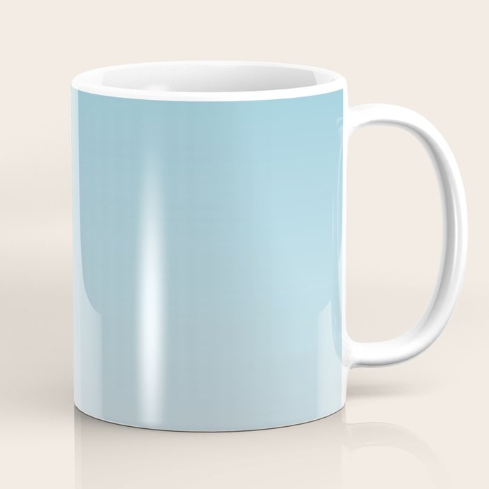 Dreamy Ombre Soft Sky Blue Aura Gradient Coffee Mug Gallery Image 1