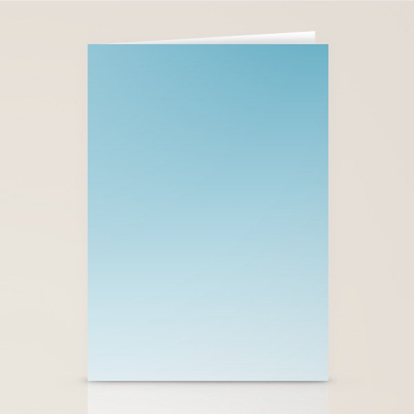 Dreamy Ombre Soft Sky Blue Aura Gradient Stationery Card Gallery Image 2