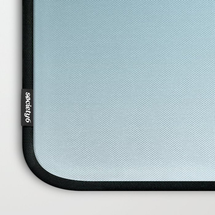 Dreamy Ombre Soft Sky Blue Aura Gradient Laptop Sleeve Gallery Image 3