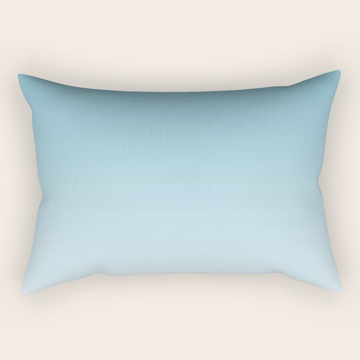 Dreamy Ombre Soft Sky Blue Aura Gradient Rectangular Pillow Gallery Image 1