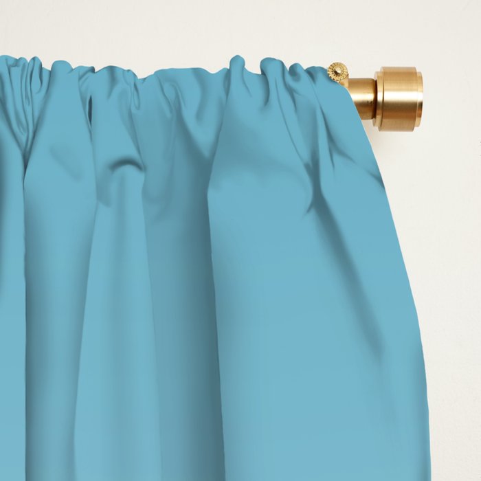 Dreamy Ombre Soft Sky Blue Aura Gradient Window Curtain Gallery Image 2