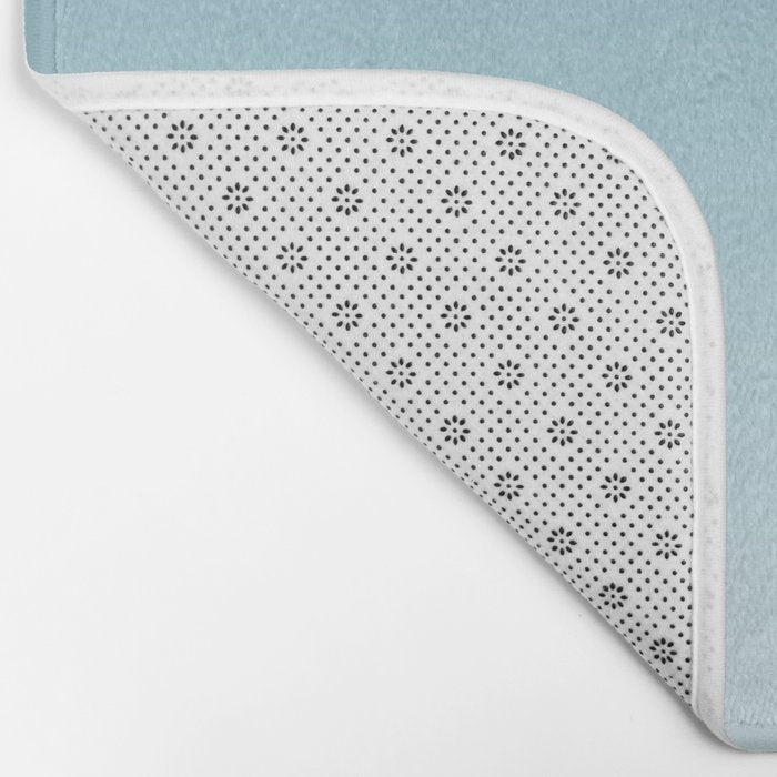 Dreamy Ombre Soft Sky Blue Aura Gradient Bath Mat Gallery Image 2