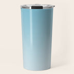 Dreamy Ombre Soft Sky Blue Aura Gradient Travel Mug Gallery Image 1