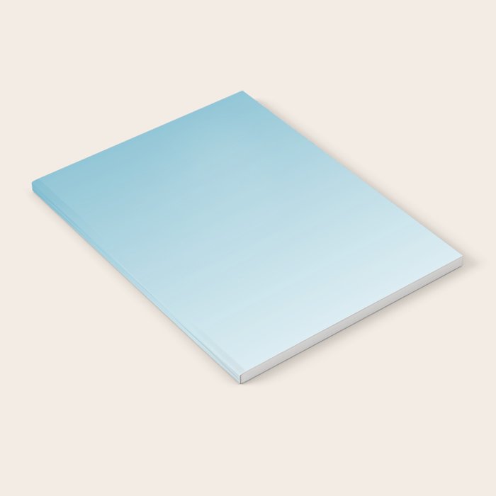 Dreamy Ombre Soft Sky Blue Aura Gradient Notebook Gallery Image 1