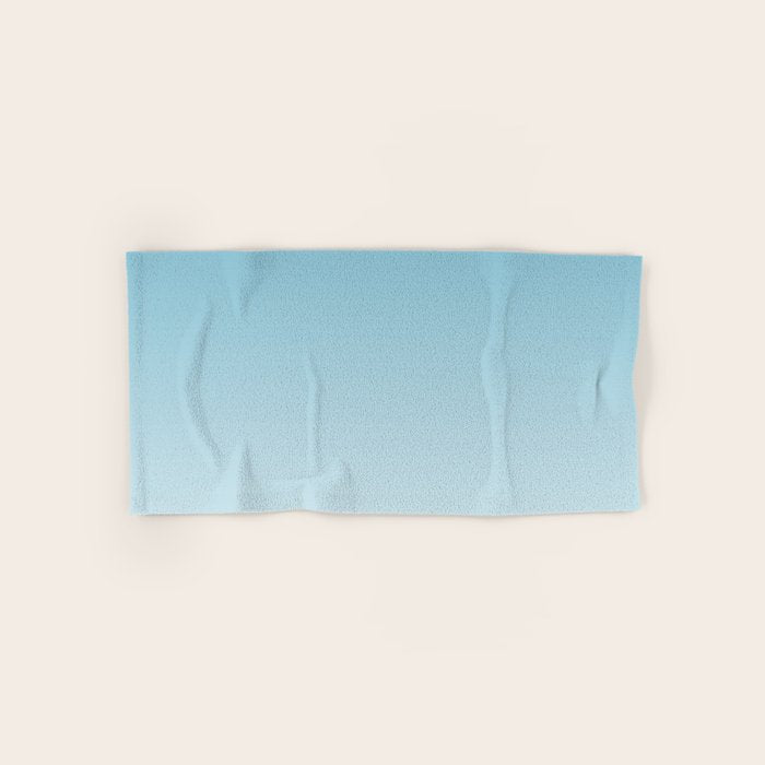 Dreamy Ombre Soft Sky Blue Aura Gradient Bath Towel Gallery Image 1