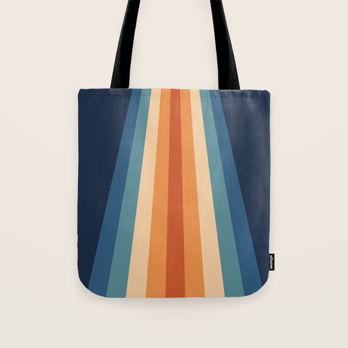 70's Retro Stripes Tote Bag Gallery Image 1