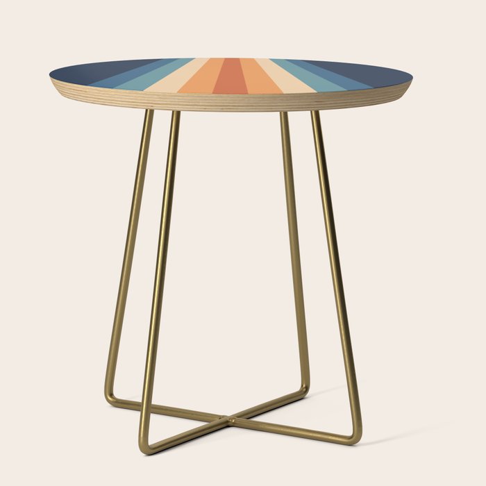 70's Retro Stripes Side Table Gallery Image 1