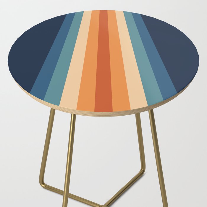 70's Retro Stripes Side Table Gallery Image 2