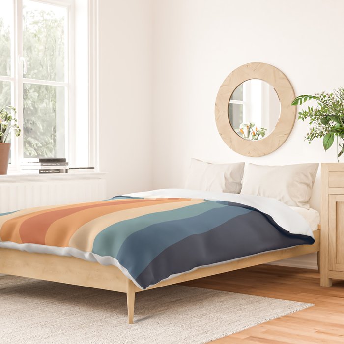 70's Retro Stripes Duvet Cover Gallery Image 2