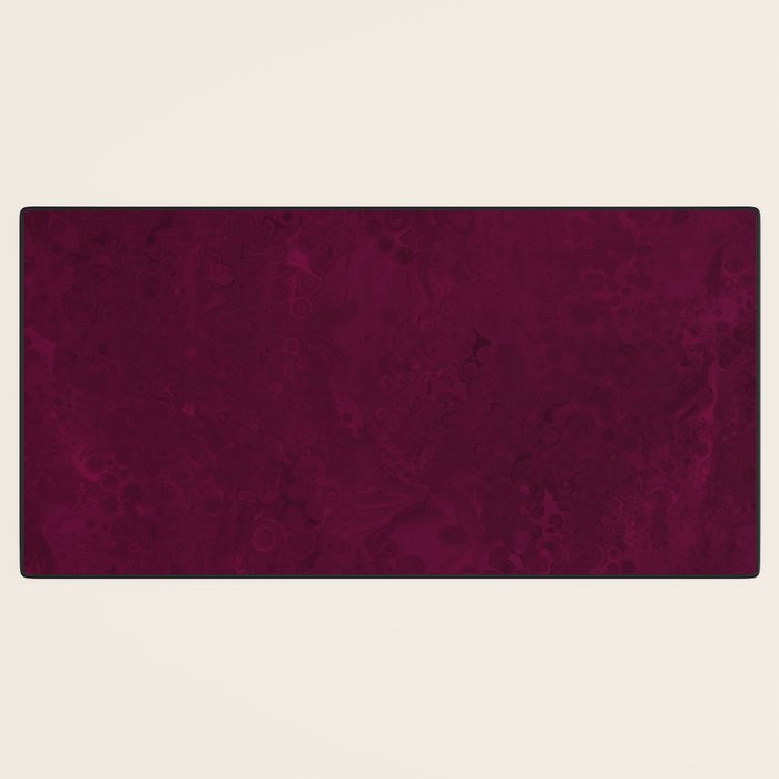 Hand painted modern abstract burgundy marble watercolor Desk Mat Gallery Image 3