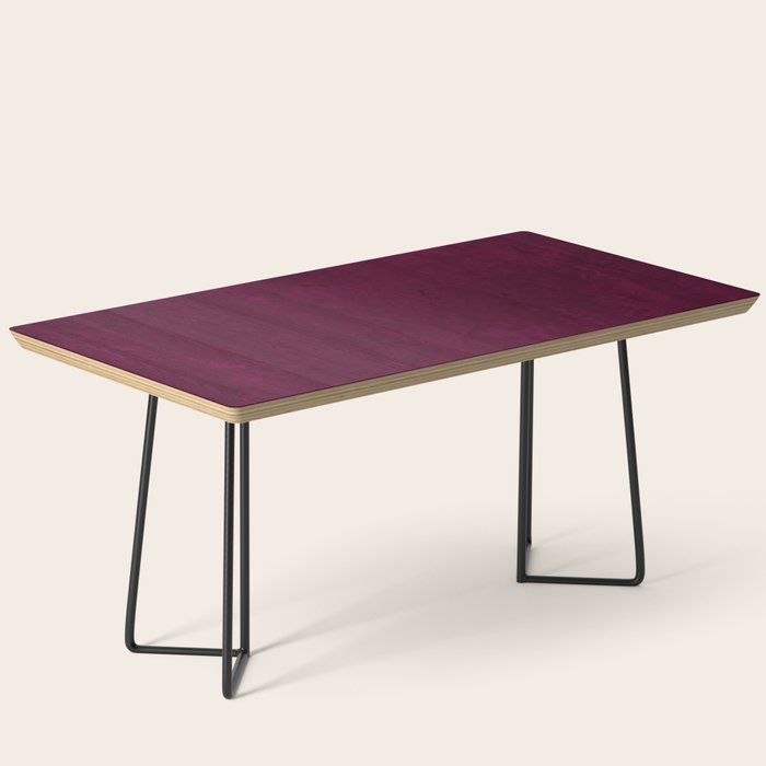 Hand painted modern abstract burgundy marble watercolor Coffee Table Gallery Image 1