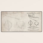 Canoe Patent - Kayak Art - Antique Desk Mat Gallery Image 3