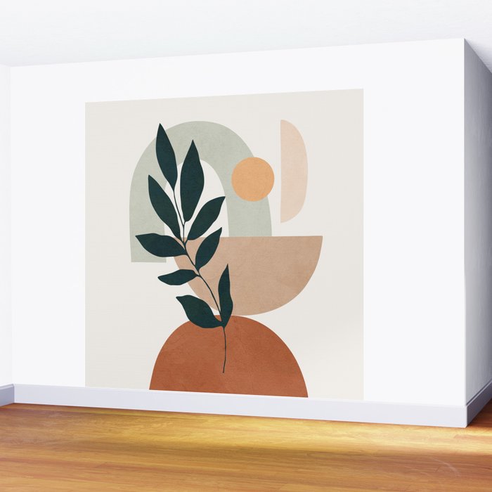 Soft Shapes IV Wall Mural Gallery Image 2