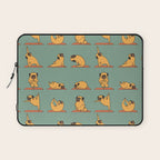 Pug Yoga Laptop Sleeve Gallery Image 1