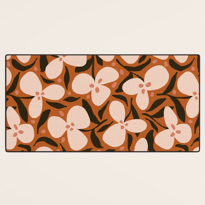 Lazy Florals #2 Desk Mat Gallery Image 3