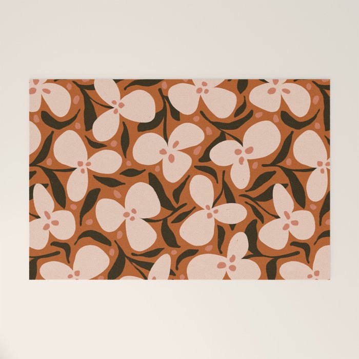 Lazy Florals #2 Welcome Mat Gallery Image 1