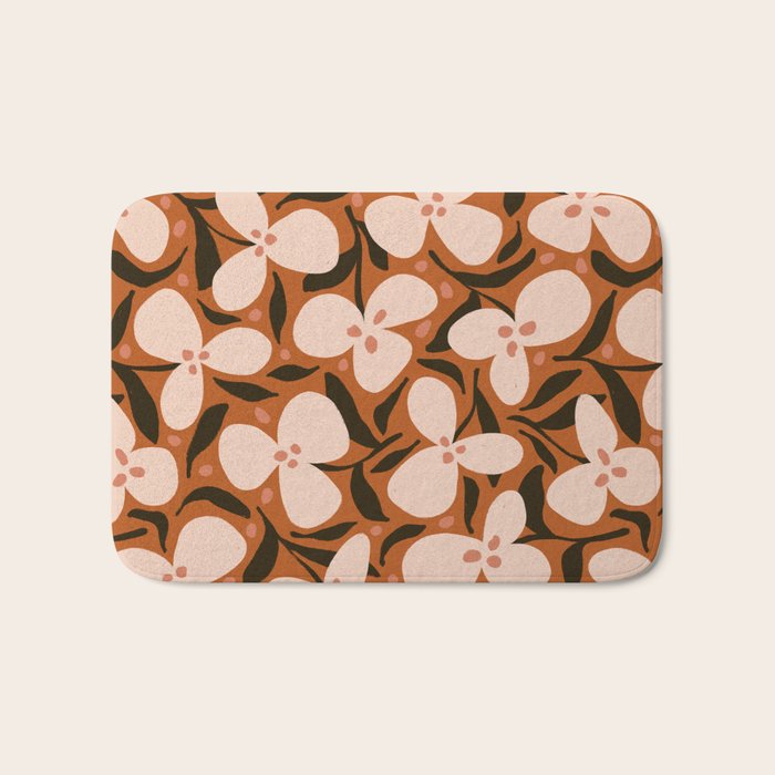 Lazy Florals #2 Bath Mat Gallery Image 1