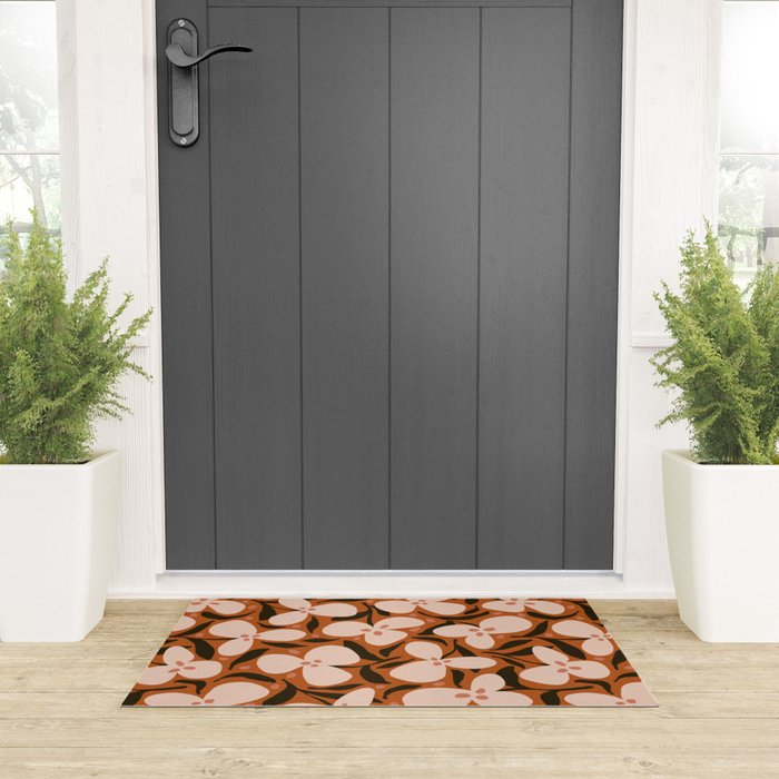 Lazy Florals #2 Welcome Mat Gallery Image 3