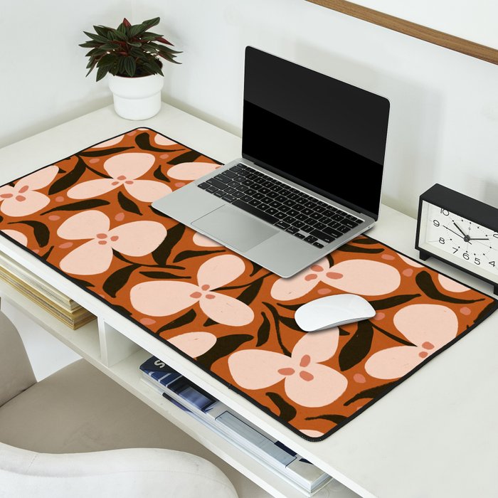 Lazy Florals #2 Desk Mat Gallery Image 2