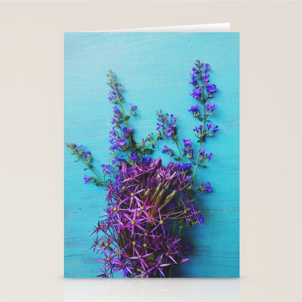 She Found Stray Flowers and Brought Them Home Stationery Card Gallery Image 1